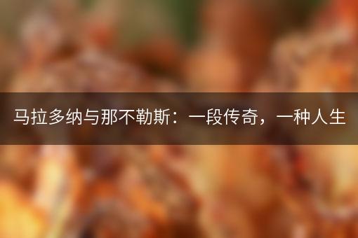 马拉多纳与那不勒斯：一段传奇，一种人生