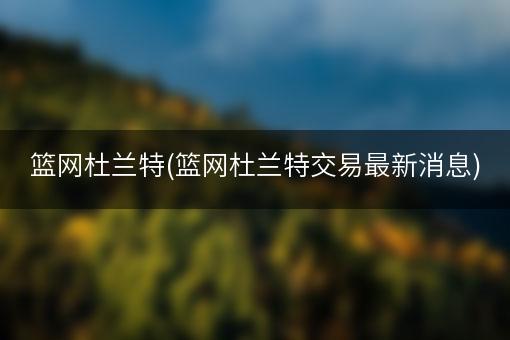 篮网杜兰特(篮网杜兰特交易最新消息)
