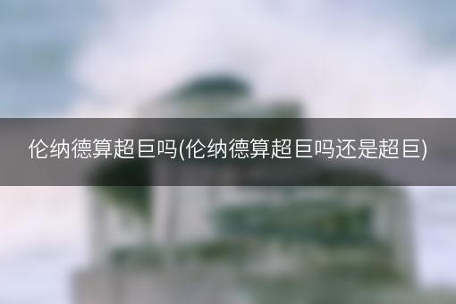 伦纳德算超巨吗(伦纳德算超巨吗还是超巨)
