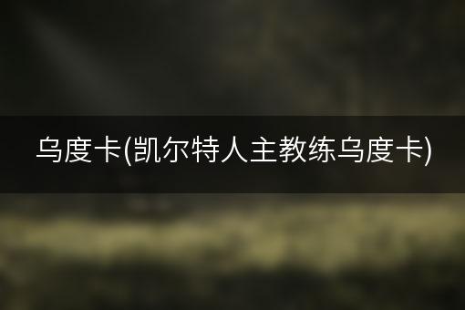 乌度卡(凯尔特人主教练乌度卡)