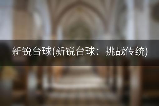 新锐台球(新锐台球：挑战传统)